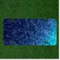 Custom Personalized License Plate Auto Tag With Blue Square Like Art Design