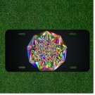 Custom Personalized License Plate Auto Tag With Fancy Star Like Color Design