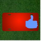 Custom Personalized License Plate With Add Names To Thumb Hand Like Okay