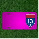 Custom Personalized Car License Plate With Add Names To Canada Route Road