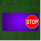 Custom Personalized License Plate With Add Names To Sign Stop Safety Law