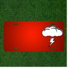 Custom Personalized License Plate With Add Names To Cloud Thundercloud Storm