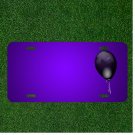 Custom Personalized License Plate With Add Names To Balloon Black Glossy