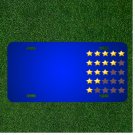 Custom Personalized License Plate With Add Names To Rating Stars System