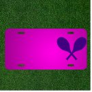 Custom Personalized Car License Plate With Add Names To Racquets Rackets