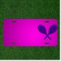 Custom Personalized Car License Plate With Add Names To Racquets Rackets