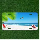 Sky Blue Sky Nature Coconut Tree Custom Novelty License Plate Car Tag