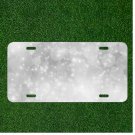 Custom Personalized License Plate Auto Tag With Sparkley White Design Add Names