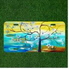 Custom Personalized License Plate Auto Tag With Fancy Ocean Flower Tree NEW