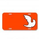 Dove Pigeon Peace Dove Bird Pigeon On License Plate Car Front Add Names