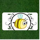 Bee Yellow Framed Cute Animal Custom Novelty License Plate Car Tag