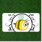 Bee Yellow Framed Cute Animal Custom Novelty License Plate Car Tag