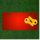 Custom Personalized License Plate With Add Names To Keys Yellow Duplicates