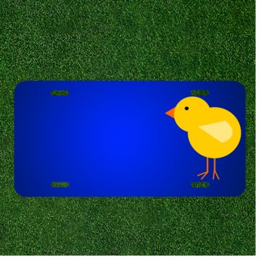Custom Personalized License Plate With Add Names To Chick Bird Easter Spring