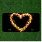 Custom Personalized License Plate Auto Tag With Magical Shining Star Heart NEW