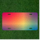 Custom Personalized License Plate Auto Tag With Colorful Design Add Names