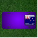 Custom Personalized License Plate With Add Names To New Zealand Flag Country