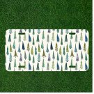 Custom Personalized License Plate Auto Tag With Chrismas Trees White Background