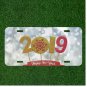 Custom Personalized License Plate Auto Tag With 2019 Happy New Year Design