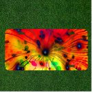 Custom Personalized License Plate Auto Tag With Colorful Rainbow Blue