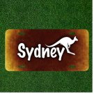 Custom Personalized License Plate Auto Tag With Sydney Australia Design