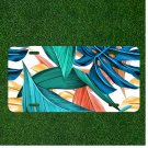 Custom Personalized License Plate Auto Tag With Amazing Green And Blue Leaves