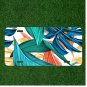 Custom Personalized License Plate Auto Tag With Amazing Green And Blue Leaves