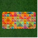 Custom Personalized Car License Plate With Background Abstract Square