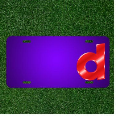 Custom Personalized License Plate With Add Names To Alphabet D Abc Letter
