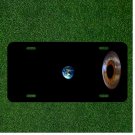 Custom Personalized License Plate Auto Tag With Eye Seeing Earth Design