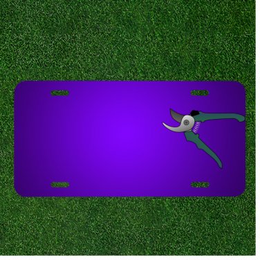 Custom Personalized License Plate With Add Names To Shears Pruning Pruner