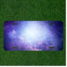 Custom Personalized License Plate Auto Tag With Purple Fog Cool Design