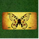 Custom Personalized License Plate Auto Tag With Stunning Fancy Butterfly Design