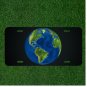 Custom Personalized License Plate Auto Tag With Planet Earth Add Names Or Texts