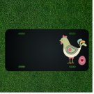 Custom Personalized License Plate With Add Names To Green And Pink Bird NEW
