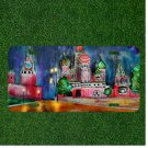 Custom Personalized License Plate Auto Tag With Colorful Palace View