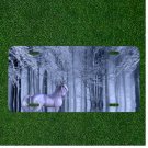 Custom Personalized License Plate Auto Tag With Amazing Unicorn By Trees Design