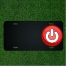 Custom Personalized License Plate With Add Names To Button Power On Off