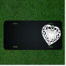 Custom Personalized License Plate With Add Names To Fancy Heart Design NEW