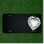 Custom Personalized License Plate With Add Names To Fancy Heart Design NEW