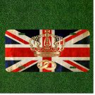 Custom Personalized License Plate Auto Tag With United Kingdom Crown And Ring