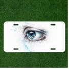 Custom Personalized License Plate Auto Tag With Amazing Eye Color Design