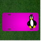 Custom Personalized Car License Plate With Add Names To Penguin Flightless Bird