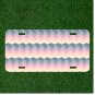 Custom Personalized Car License Plate With Seamless Pattern Background Block