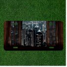City Window Urban Modern Building Custom Novelty License Plate Car Tag
