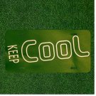 Custom Personalized License Plate Auto Tag With Keep Cool In Green