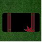 Custom Personalized License Plate Auto Tag With Red Flower Background Add Names