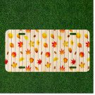 Custom Personalized License Plate Auto Tag With Stunning Fall Leaves Design