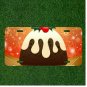 Custom Personalized Car License Plate With Dessert Christmas Pudding Xmas