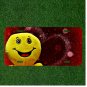 Custom Personalized License Plate Auto Tag With Smiley Face With Red Heart